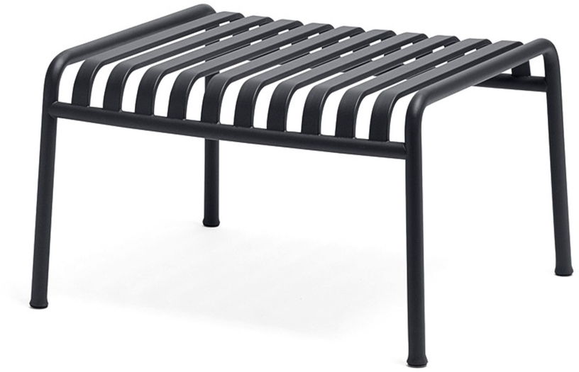 Ottoman de jardin en métal anthracite Palissade - HAY - The Cool Republic