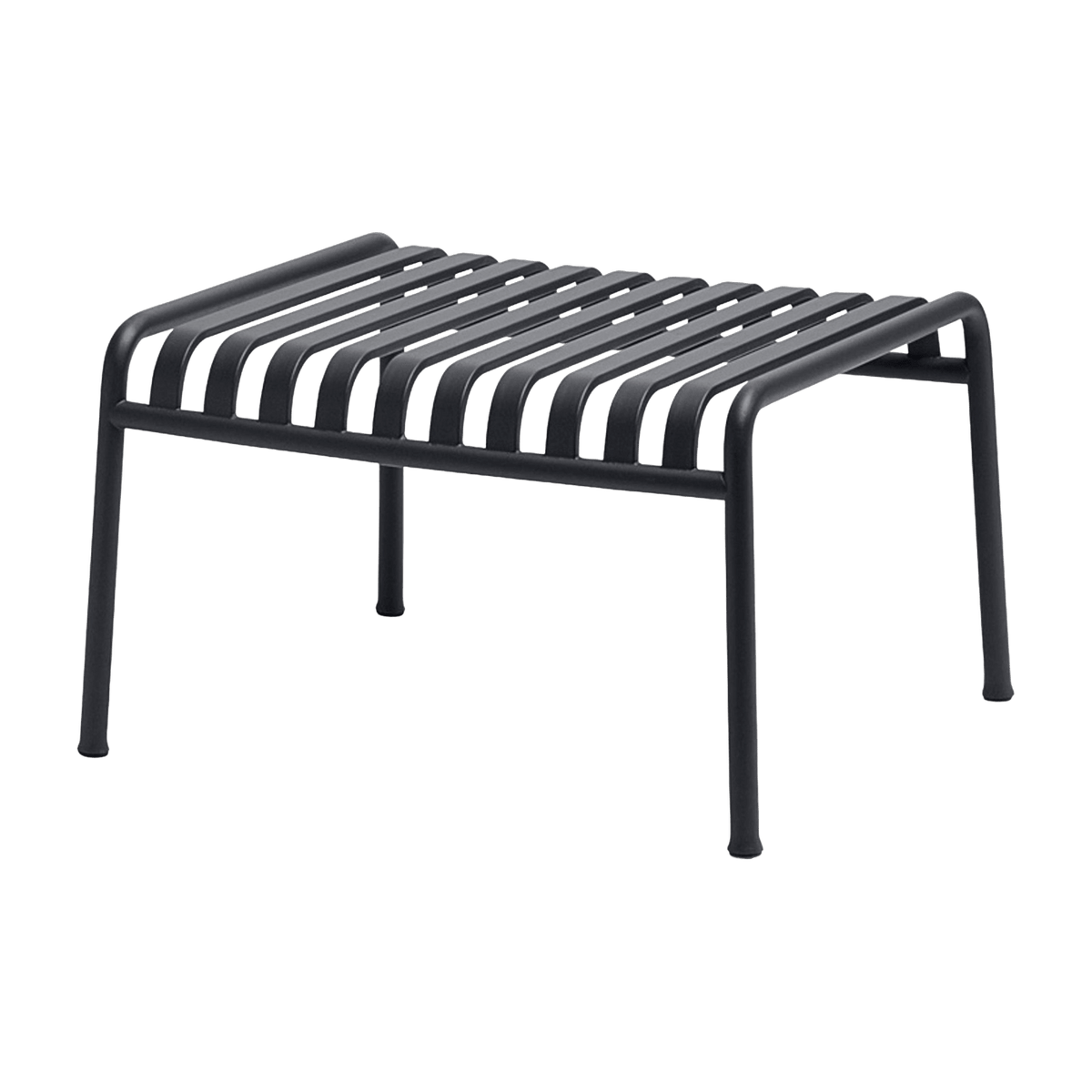Ottoman de jardin en métal anthracite Palissade - HAY - The Cool Republic