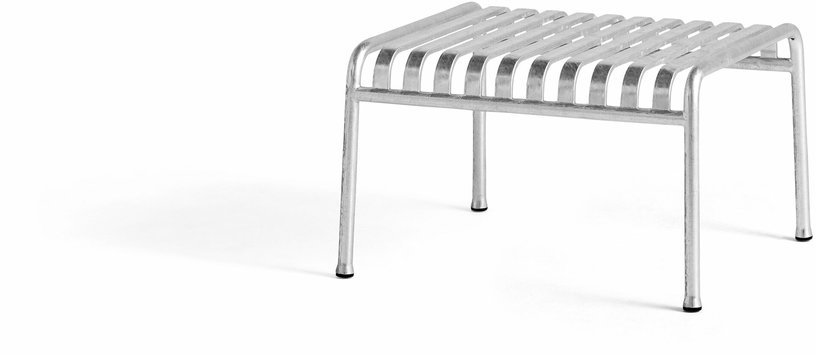 Ottoman de jardin en métal gris galvanisé Palissade - HAY - The Cool Republic