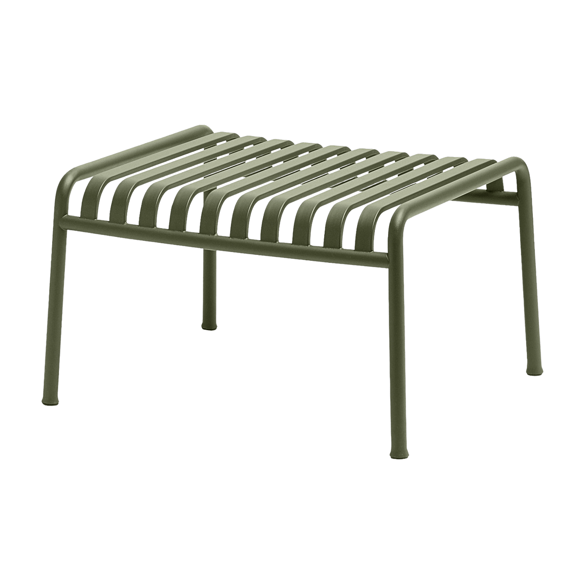 Ottoman de jardin en métal olive Palissade - HAY - The Cool Republic