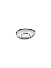 Bol rond en grès blanc et bleu 21x4,7cm 01 Line-up - Serax