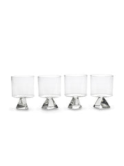 4 Verres transparents 38cl 8x11,5cm - Serax