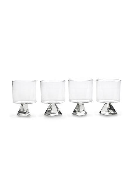 4 Verres transparents 38cl 8x11,5cm - Serax