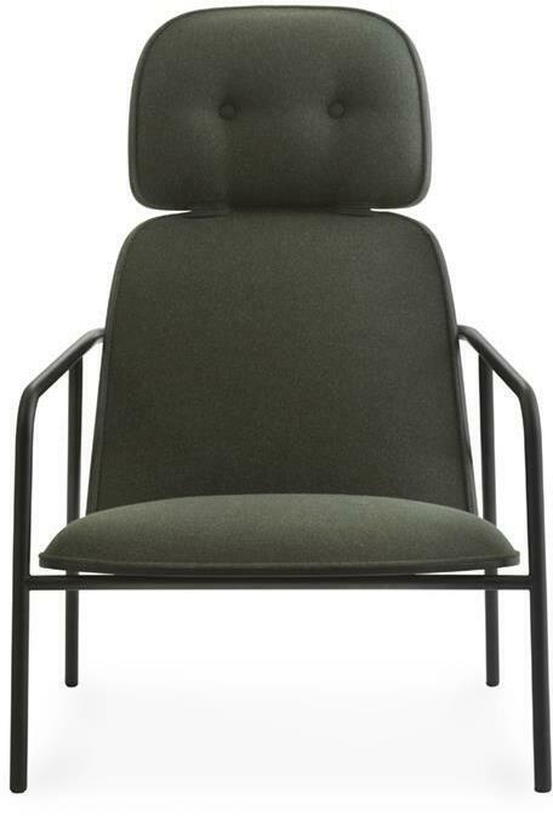 Pad Lounge Chair High Black Steel - Normann Copenhagen - The Cool Republic