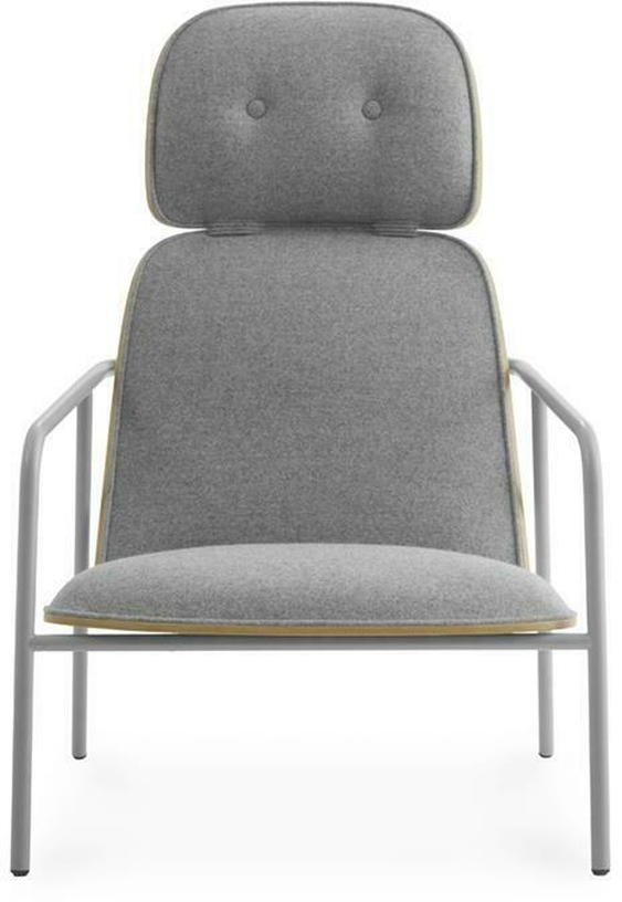 Pad Lounge Chair High Grey Steel - Normann Copenhagen - The Cool Republic