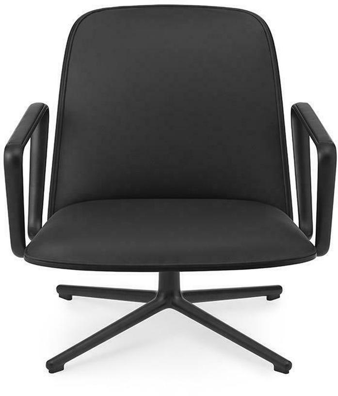 Pad Lounge Chair Low Swivel Black Alu - Normann Copenhagen - The Cool Republic
