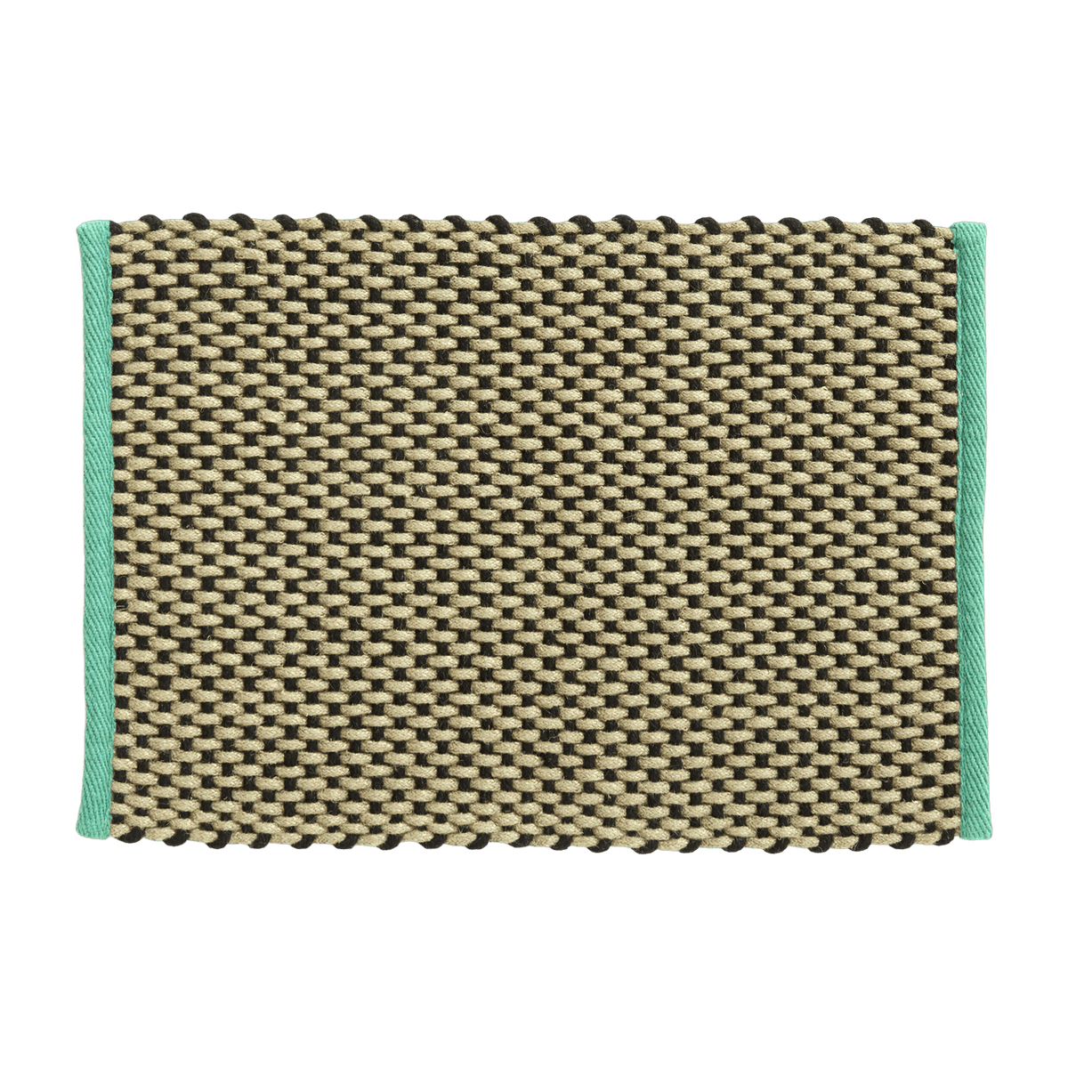 Paillasson en jute sable et vert 50 x 70 cm - Hay - The Cool Republic