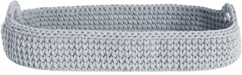 Panier à langer en crochet gris clair et matelas Moses - Happy Moses - The Cool Republic