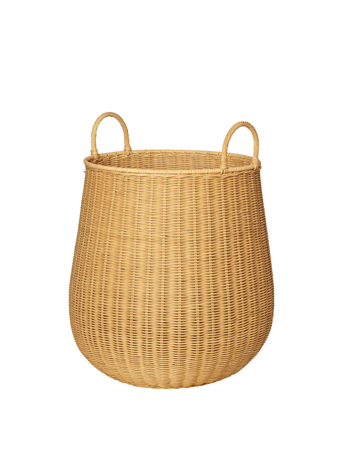Panier à linge en rotin naturel tressé 49 x 60 cm Braided - Ferm Living - The Cool Republic