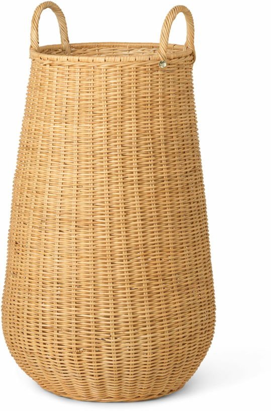 Panier à linge tissé naturel en rotin - Ferm Living - The Cool Republic