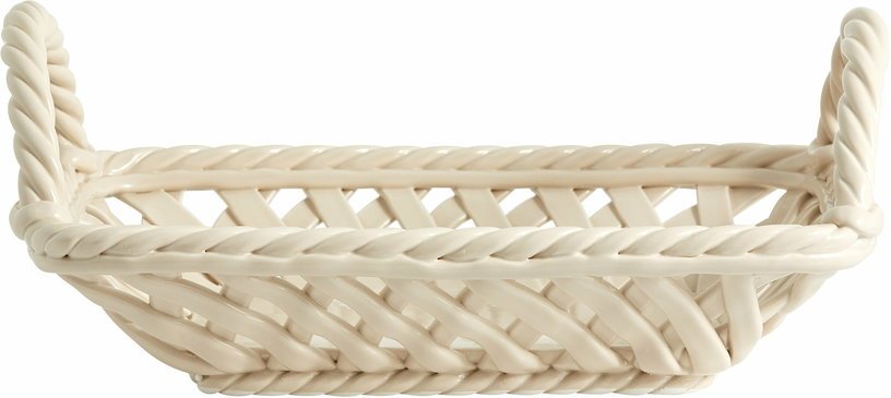 Panier beige en céramique avec poignées Kitak - Nordal - The Cool Republic