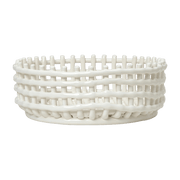 Panier blanc en céramique - Ferm Living - The Cool Republic