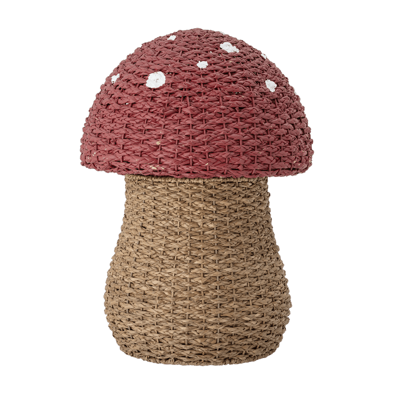 Panier champignon en fibres naturelles rouge Corintha -Bloomingville mini - The Cool Republic