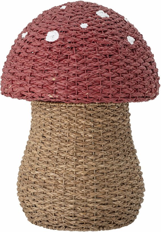 Panier champignon en fibres naturelles rouge Corintha - Bloomingville mini - The Cool Republic