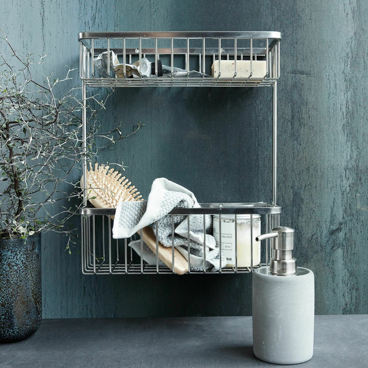 Panier de bain Double Silver - House Doctor - The Cool Republic