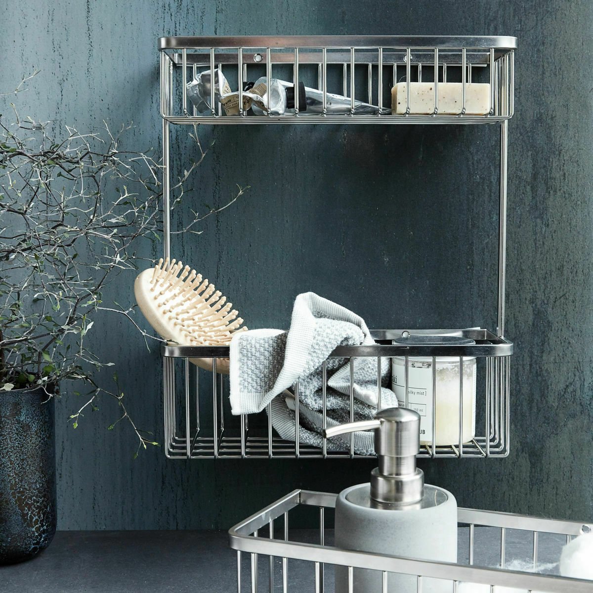Panier de bain Double Silver - House Doctor - The Cool Republic