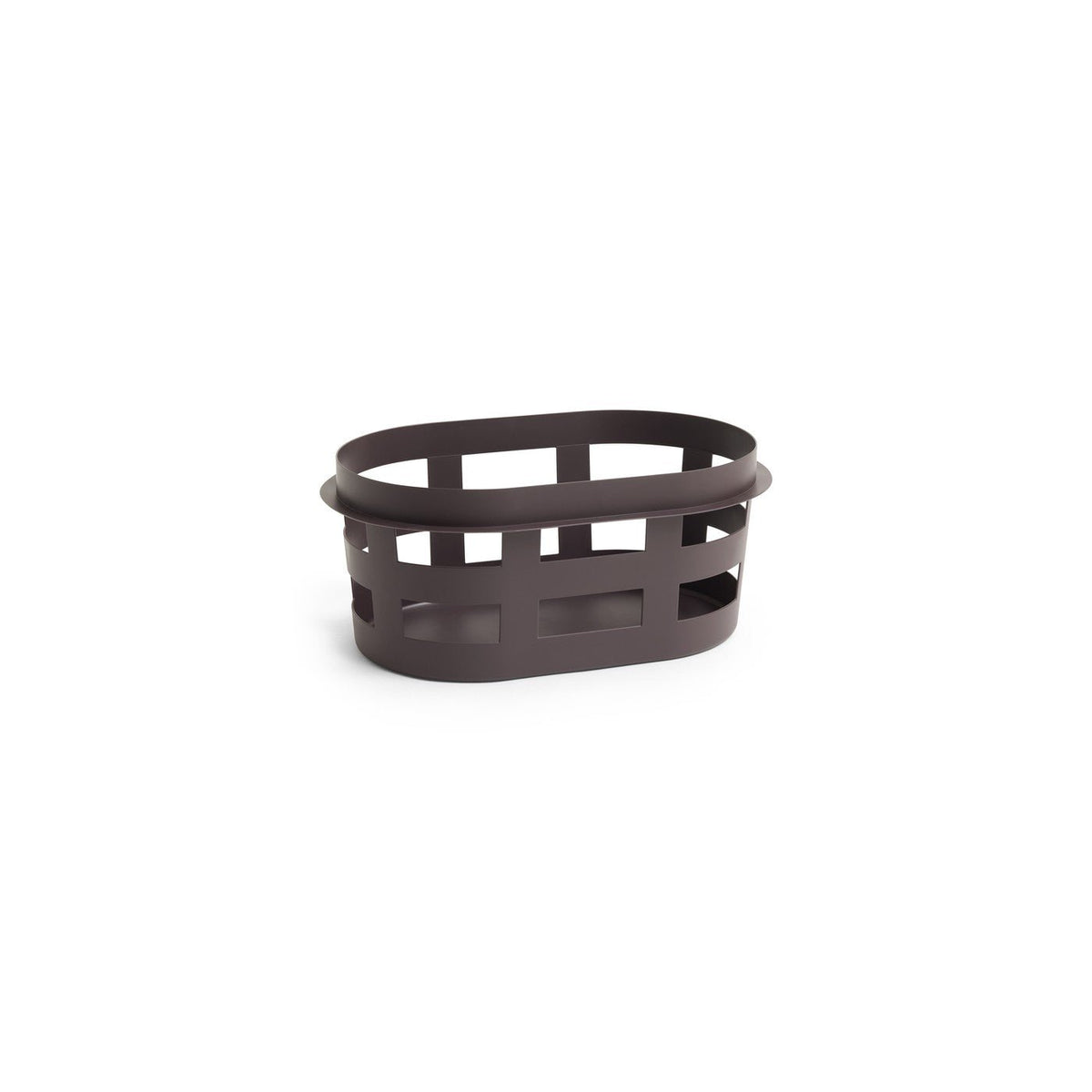 Panier de linge en plastique recyclé bordeaux 57,5 x 37,5 x 24,5cm Basket - HAY - The Cool Republic