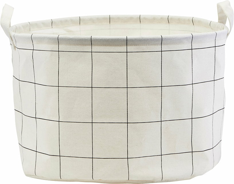 Panier de rangement à carreaux 25 x 40 cm - House Doctor - The Cool Republic