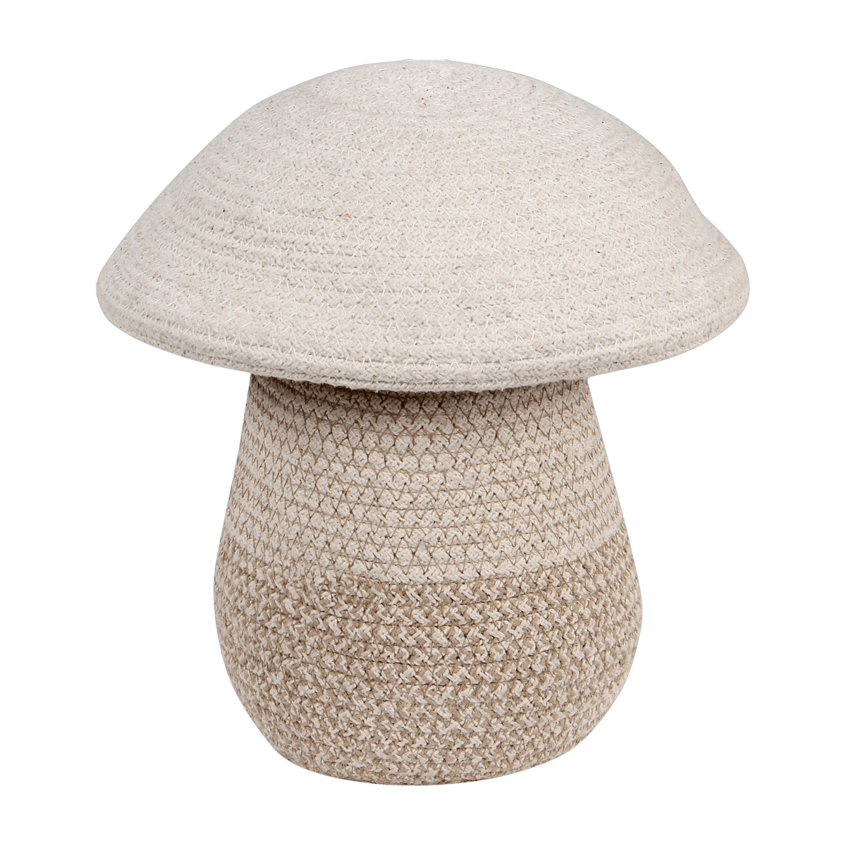 Panier de rangement en coton beige 23 x 27 cm Mushroom - Lorena Canals - The Cool Republic