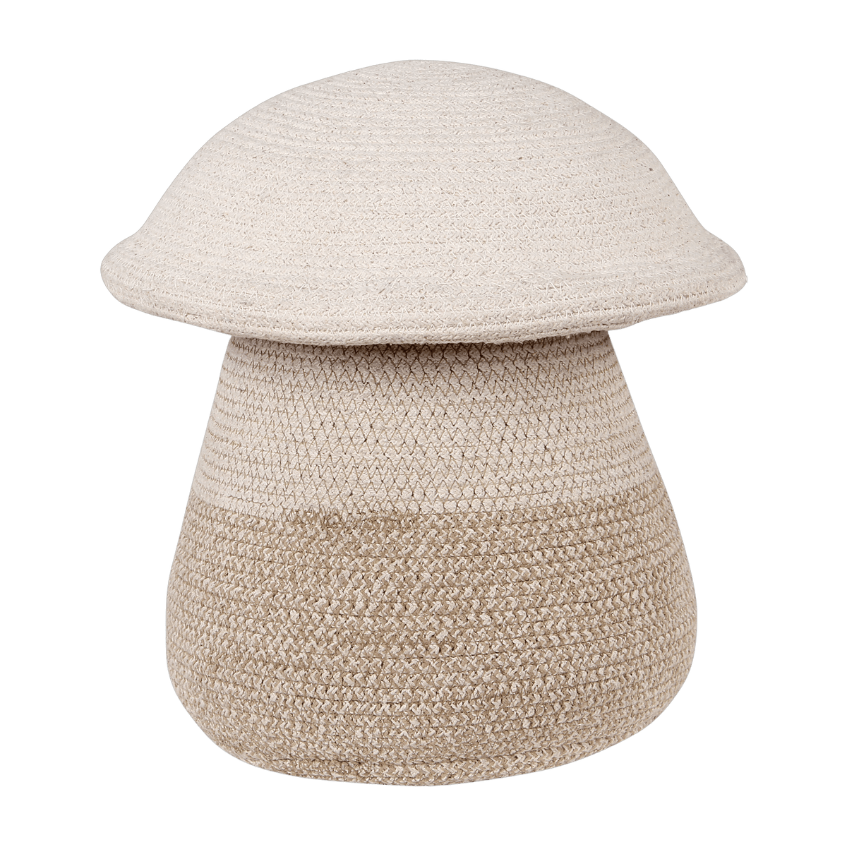 Panier de rangement en coton beige 33 x 38 cm Mushroom - Lorena Canals - The Cool Republic