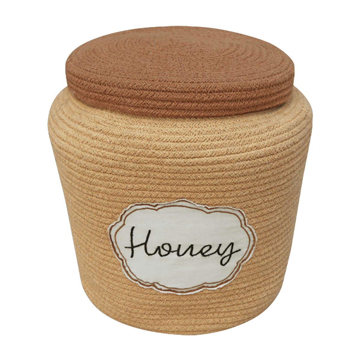 Panier de rangement en coton jaune Honey - Lorena Canals - The Cool Republic