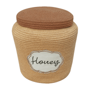 Panier de rangement en coton jaune Honey - Lorena Canals - The Cool Republic