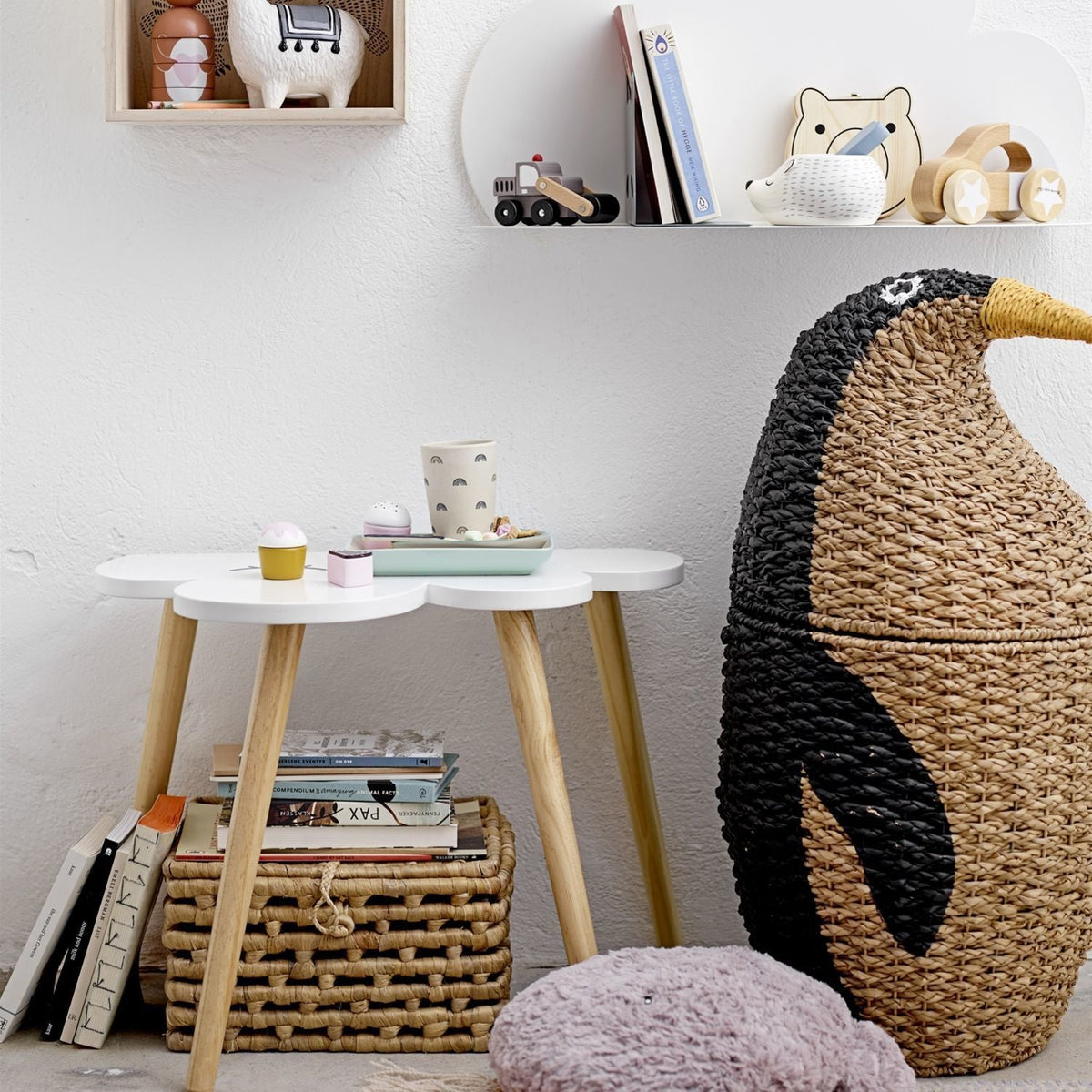 Panier de rangement Pingouin - Bloomingville mini - The Cool Republic