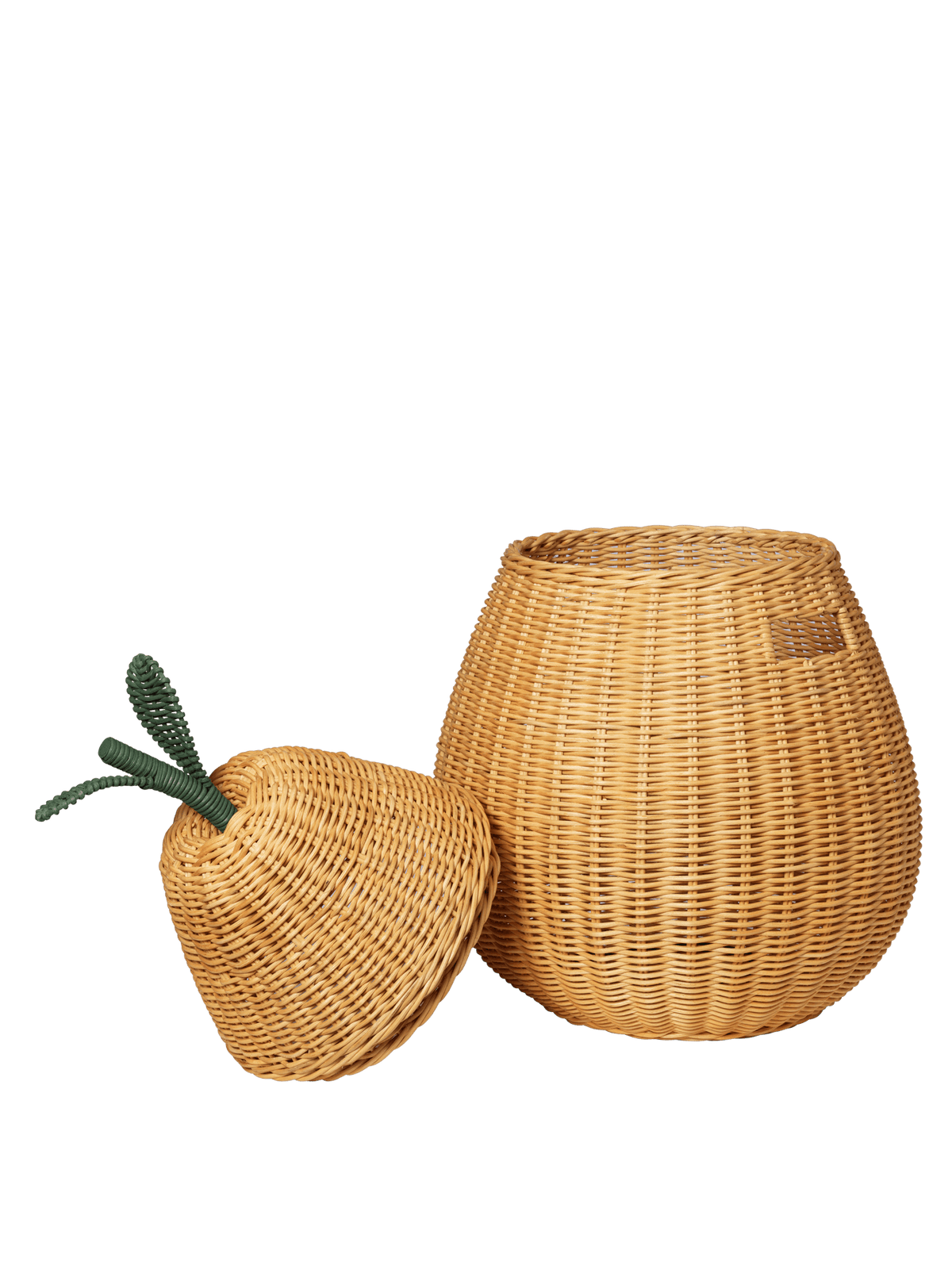 Panier de rangement poire en rotin tressé naturel 50 x 83 cm Pear - Ferm Living - The Cool Republic
