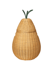 Panier de rangement poire en rotin tressé naturel 50 x 83 cm Pear - Ferm Living - The Cool Republic