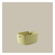Panier de rangement recyclé beige vert 48x35cm Restore - Muuto - The Cool Republic