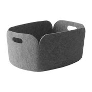 Panier de rangement recyclé gris Restore - Muuto - The Cool Republic