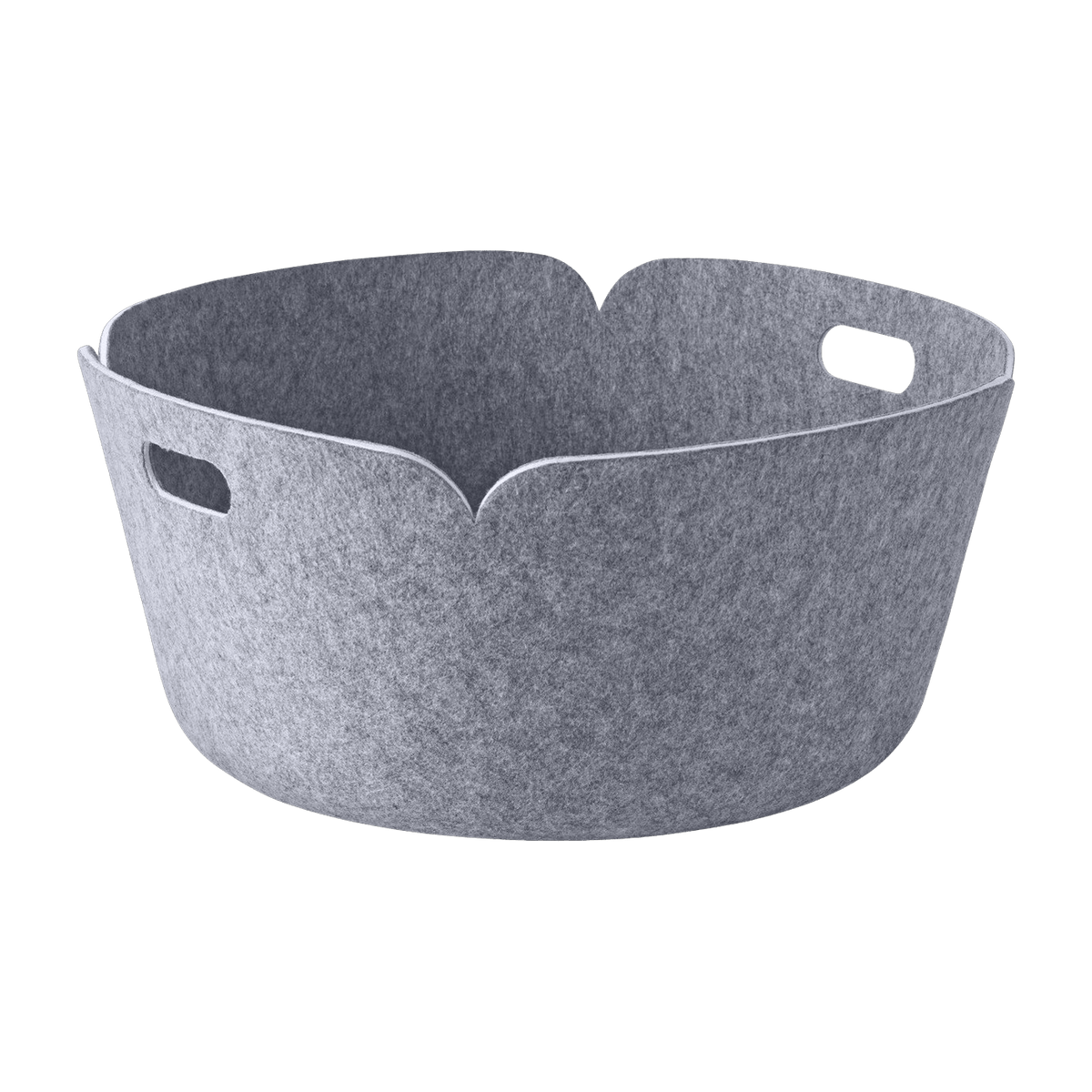 Panier de rangement recyclé rond gris Restore - Muuto - The Cool Republic