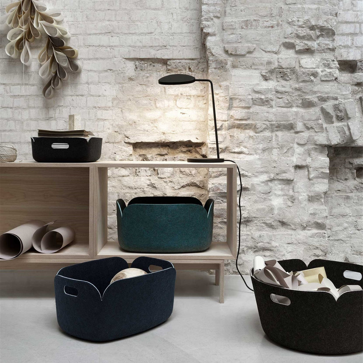 Dark green storage basket Restore - Muuto - The Cool Republic