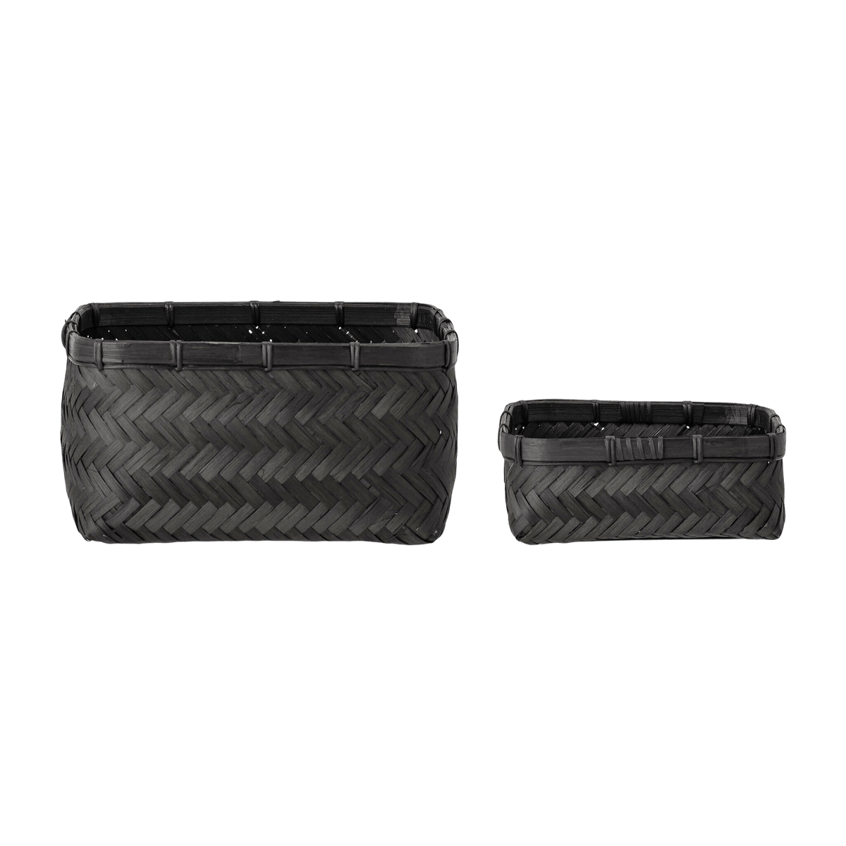 Panier Donia Bambou noir - Bloomingville - The Cool Republic