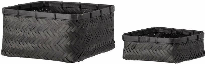 Panier Donia Bambou noir - Bloomingville - The Cool Republic