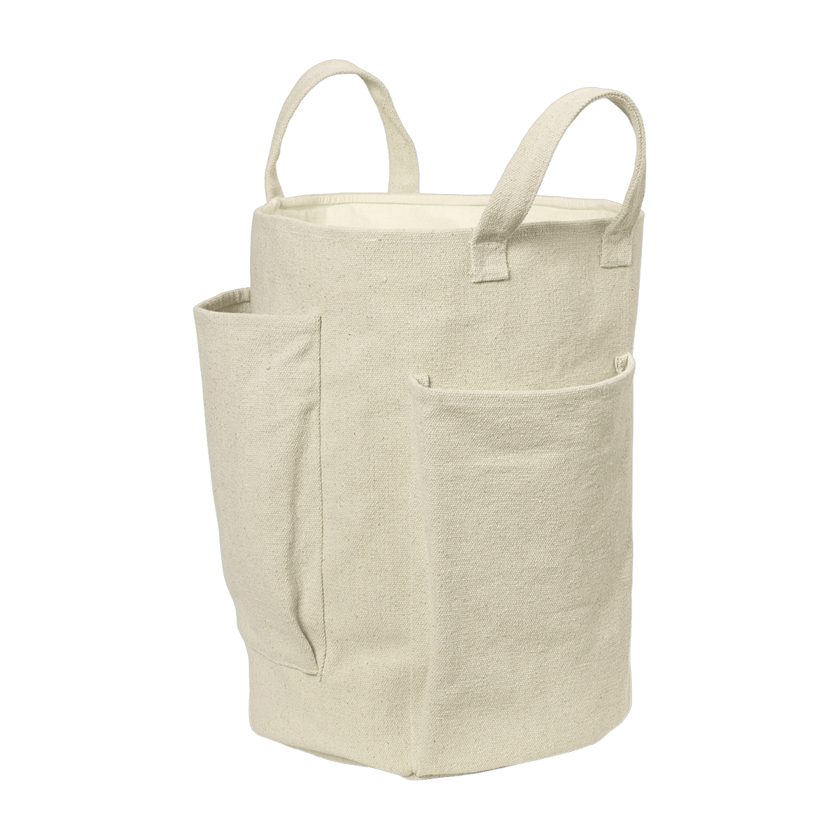 Panier en coton beige 50 x 35 cm Pocket - Ferm Living - The Cool Republic