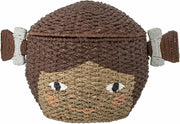 Panier en herbe de bankuan marron Lill W/Lid - Bloomingville Mini - The Cool Republic