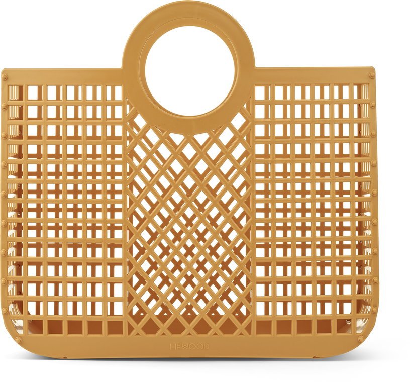 Panier en matériaux recyclés yellow mellow Bloom - Liewood - The Cool Republic
