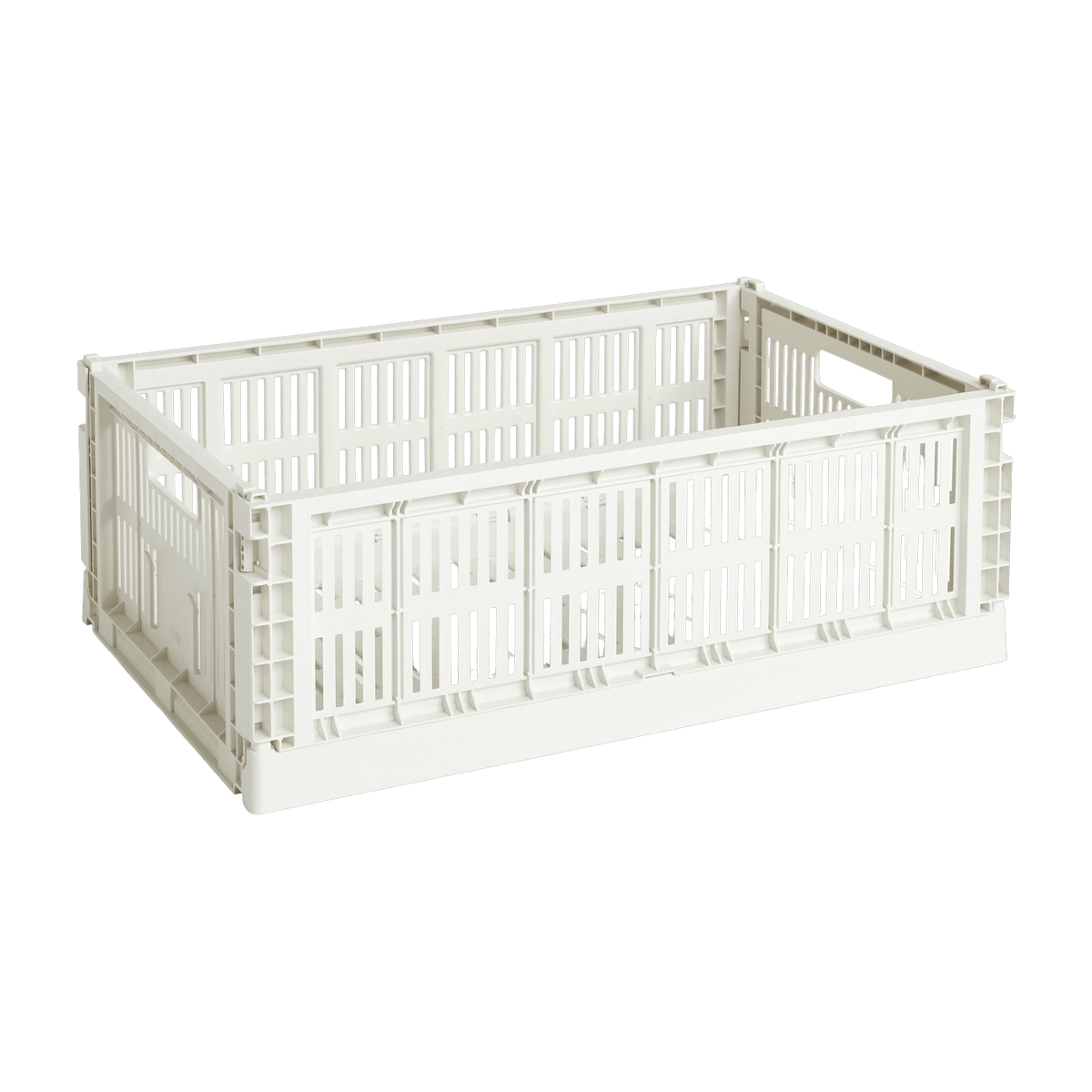 Panier en matière recyclée blanc L Colour Crate - HAY - The Cool Republic