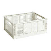 Panier en matière recyclée blanc M Colour Crate - HAY - The Cool Republic