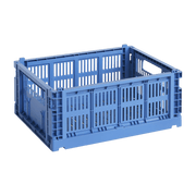 Panier en matière recyclée bleu électrique M Colour Crate - HAY - The Cool Republic