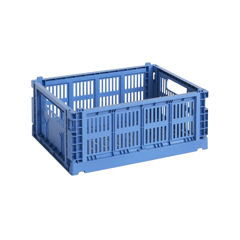 Panier en matière recyclée bleu électrique M Colour Crate - HAY - The Cool Republic