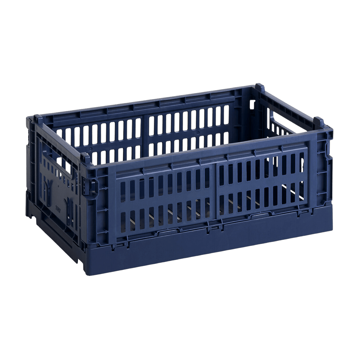 Panier en matière recyclée bleu marine S Colour Crate - HAY - The Cool Republic