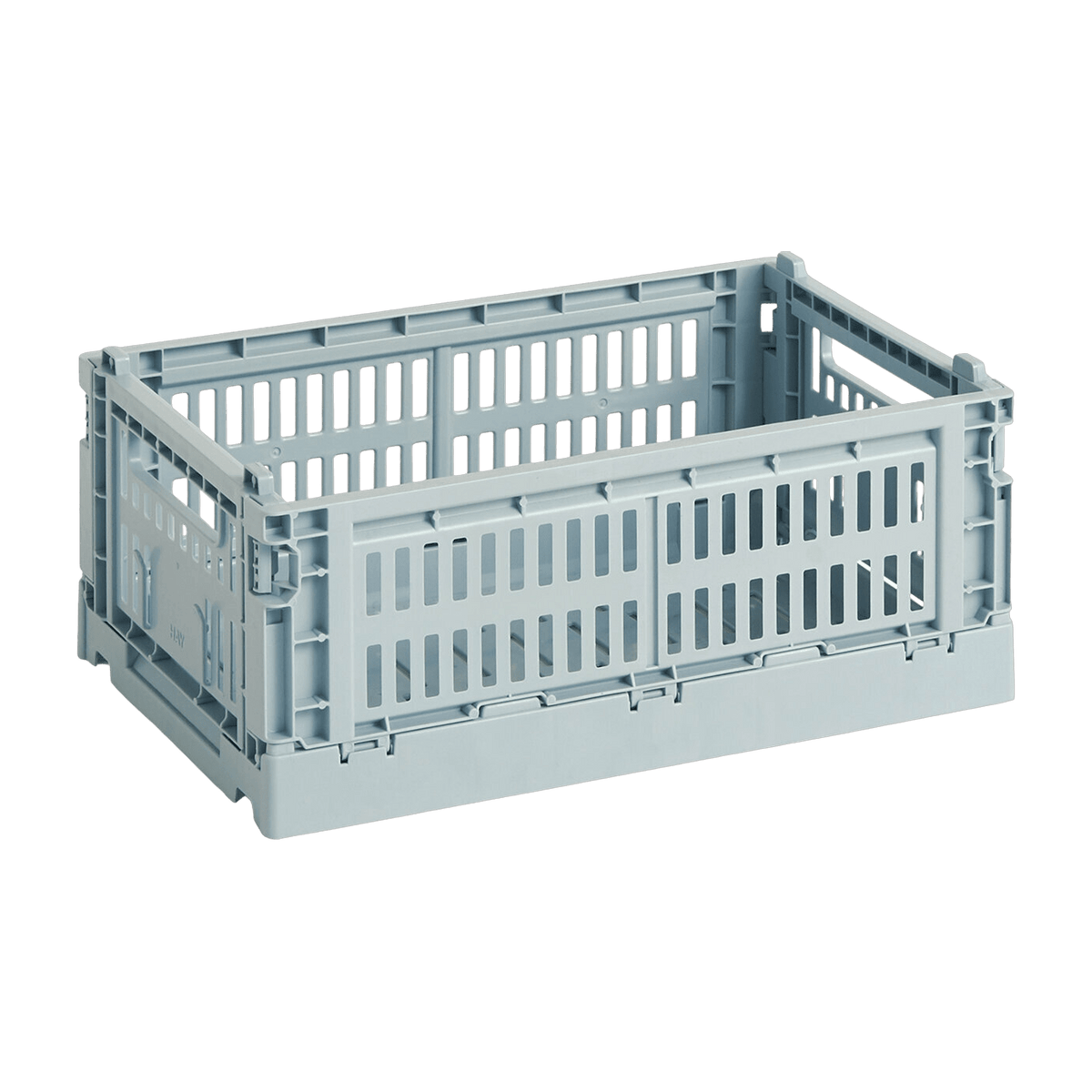Panier en matière recyclée bleu poudré S Colour Crate - HAY - The Cool Republic