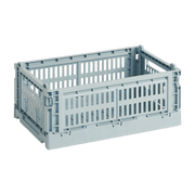 Panier en matière recyclée bleu poudré S Colour Crate - HAY - The Cool Republic