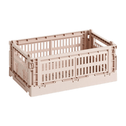 Panier en matière recyclée blush S Colour Crate - HAY - The Cool Republic