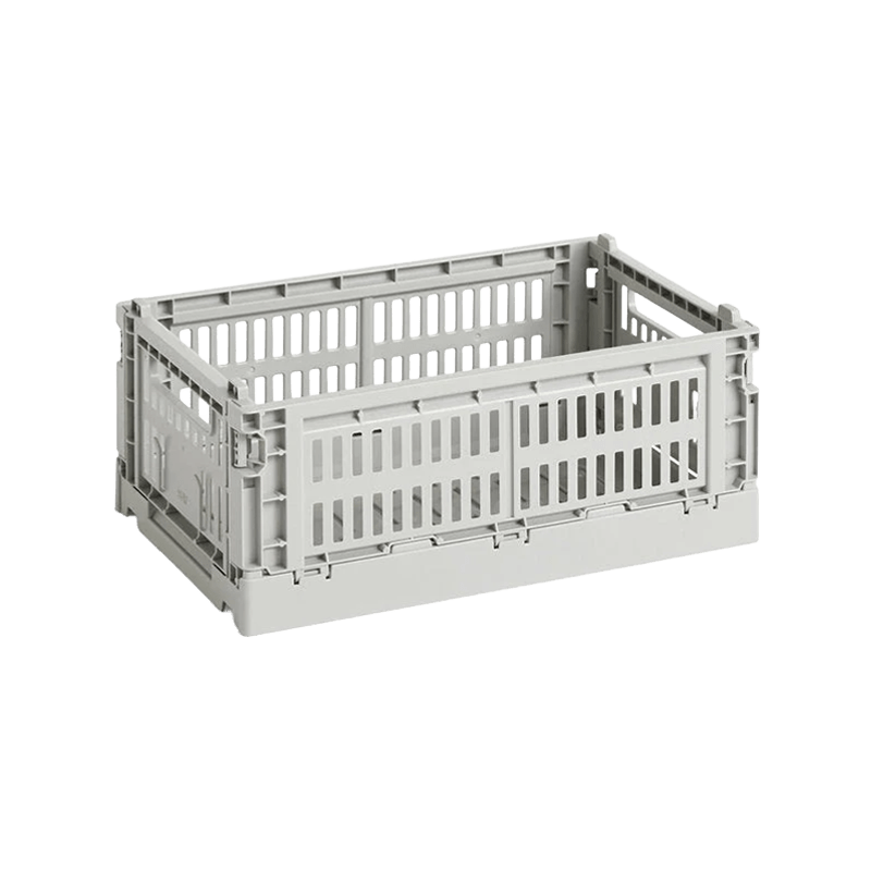 Panier en matière recyclée gris clair S Colour Crate - HAY - The Cool Republic