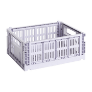 Basket in recycled material lavender M Colour Crate - HAY - The Cool Republic