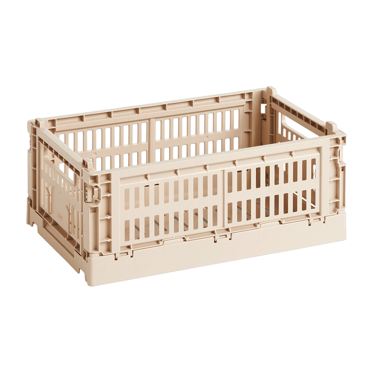Panier en matière recyclée rose poudré S Colour Crate - HAY - The Cool Republic