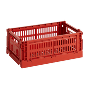 Panier en matière recyclée rouge S Colour Crate - HAY - The Cool Republic